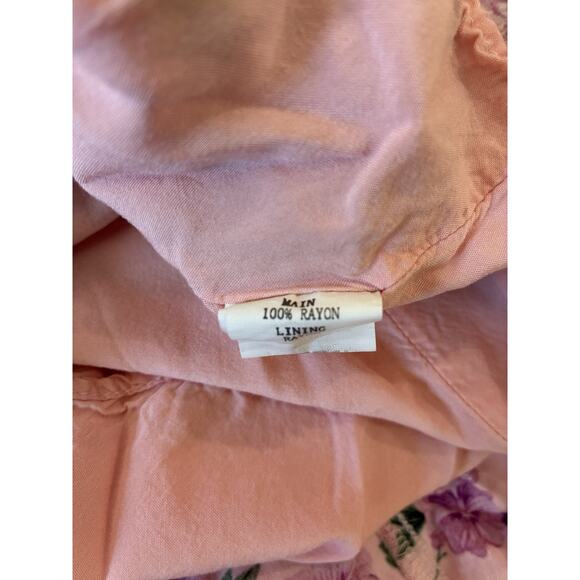 Sweet Pot Women’s Pink Floral Mini Sun Dress Size 8 - Picture 6 of 9